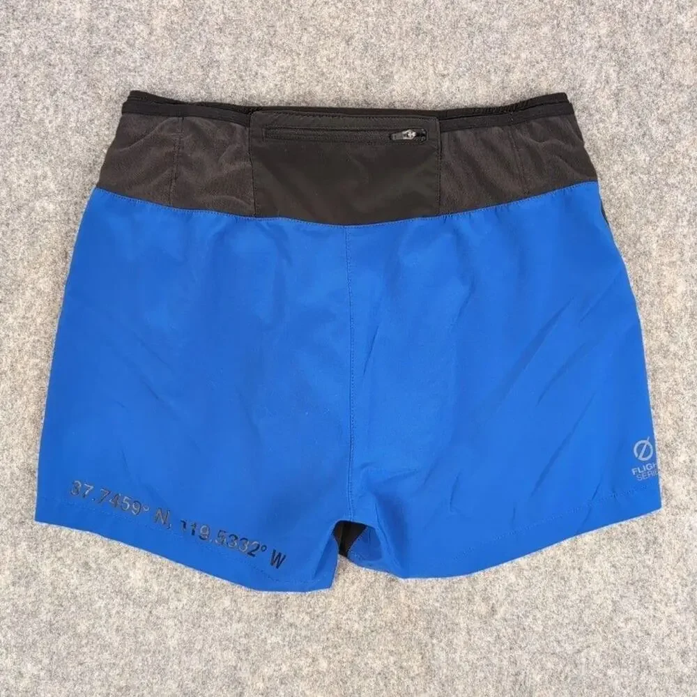 The North Face Shorts Mens Medium Black Colorblock Flight Series Running Lined